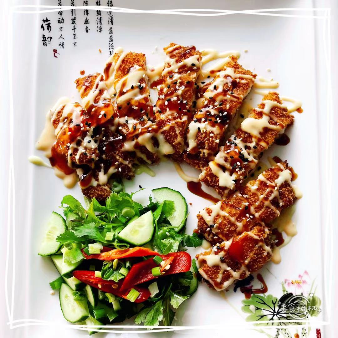 46. Korean style fried fish. Deep fried fish in the house sauce